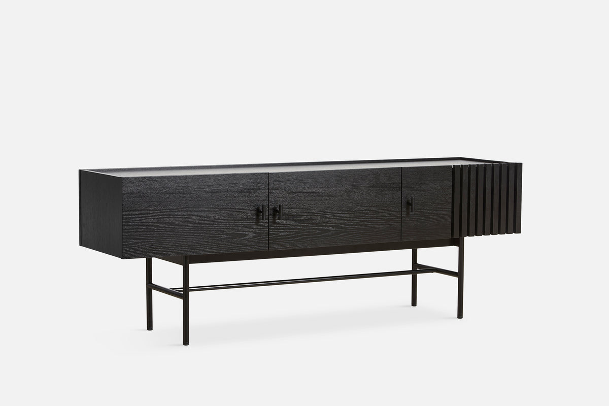 Array Skenkur - Svartmáluð Eik 150 cm