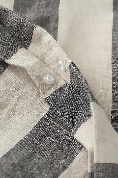 Candice Blockstripe rúmföt, Grá/Beige - 150x210 cm