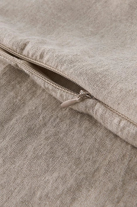 Candice Zip Púðaver, Beige - 60x40 cm