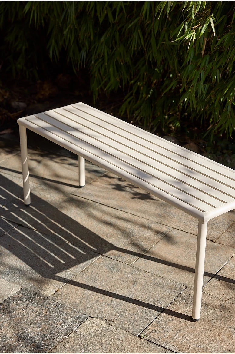 Menton bekkur, beige (110 cm)