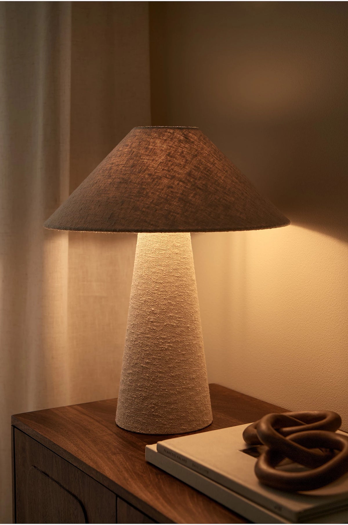 Míla borðlampi, beige