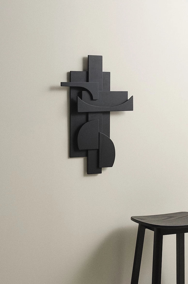 Pieces veggskraut, svart (Hæð 65 cm)
