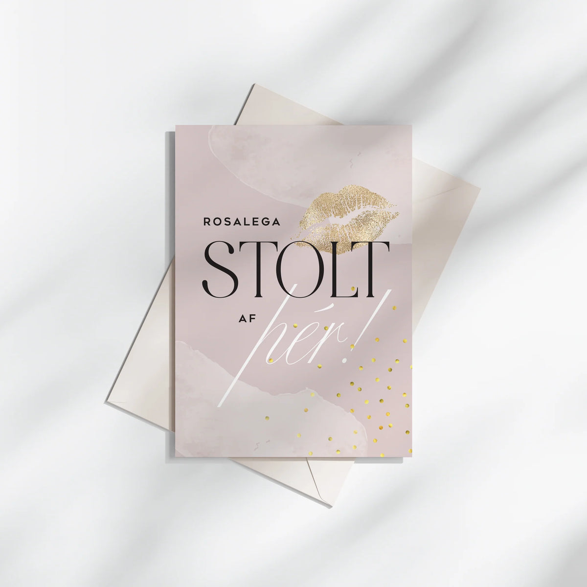 Tækifæriskort- Stolt af þér !