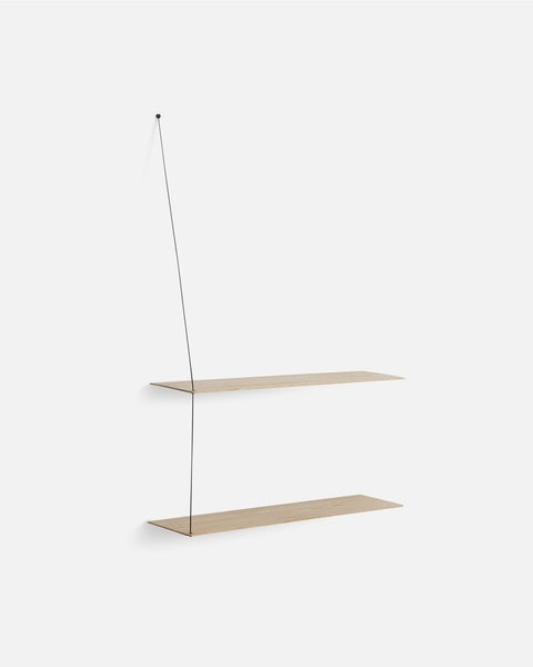 Stedge Vegghilla - Hvíttuð Eik 80cm
