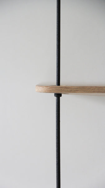 Stedge Vegghilla - Hvíttuð Eik 80cm