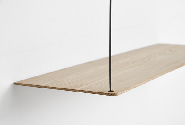 Stedge Vegghilla - Hvíttuð Eik 80cm