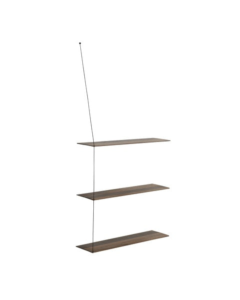 Stedge Vegghilla (3 hillur) - Reykt Eik 80cm