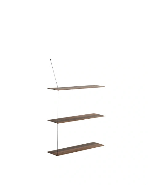 Stedge Vegghilla (3 hillur) - Reykt Eik 60 cm