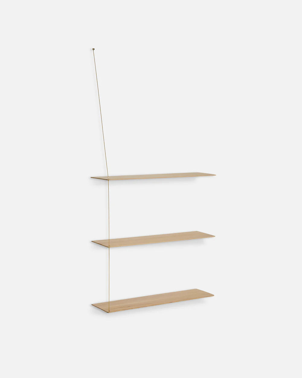 Stedge Vegghilla (3 hillur) - Hvíttuð Eik Gyllt 80cm - Anniversary Edition