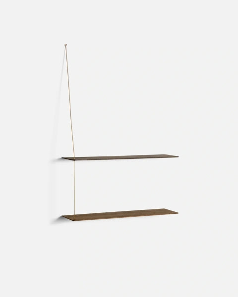 Stedge Vegghilla - Reykt Eik 60cm, Gyllt