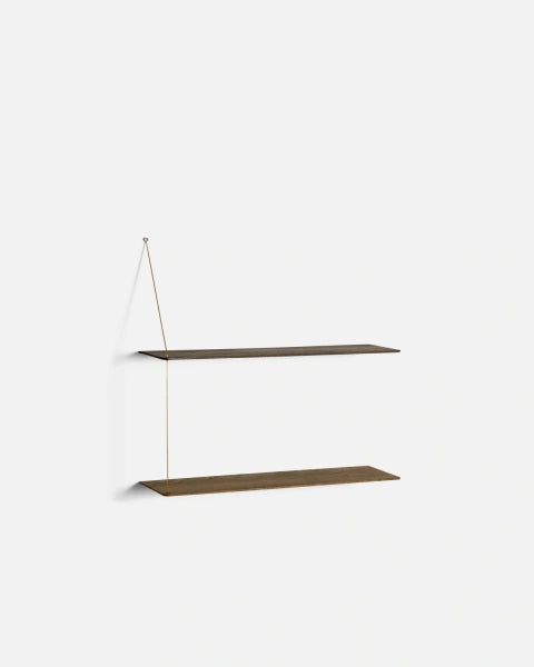 Stedge Vegghilla - Reykt Eik 60cm, Gyllt