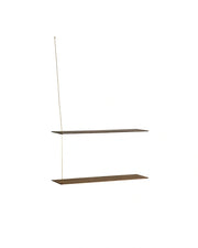 Stedge Vegghilla - Reykt Eik 80cm, Gyllt
