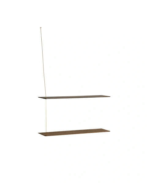 Stedge Vegghilla - Reykt Eik 80cm, Gyllt