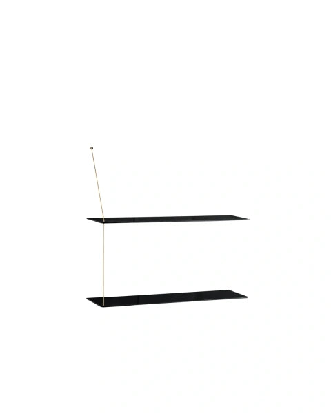 Stedge Vegghilla - Svört Eik 60cm, Gyllt