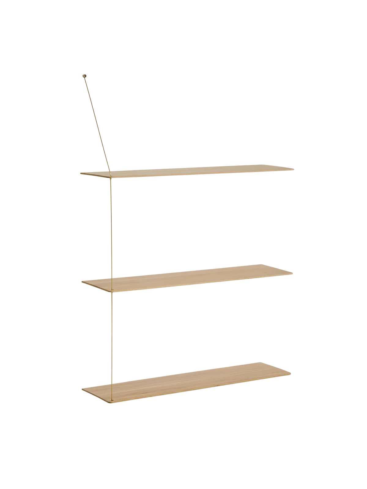 Stedge Vegghilla (3 hillur) - Hvíttuð Eik Gyllt 80cm - Anniversary Edition
