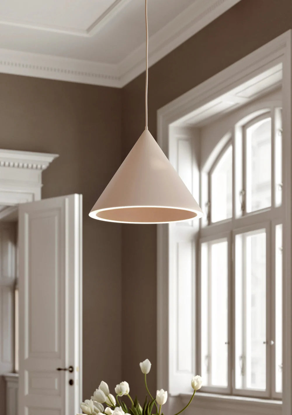 Annular loftljós Beige (Large)