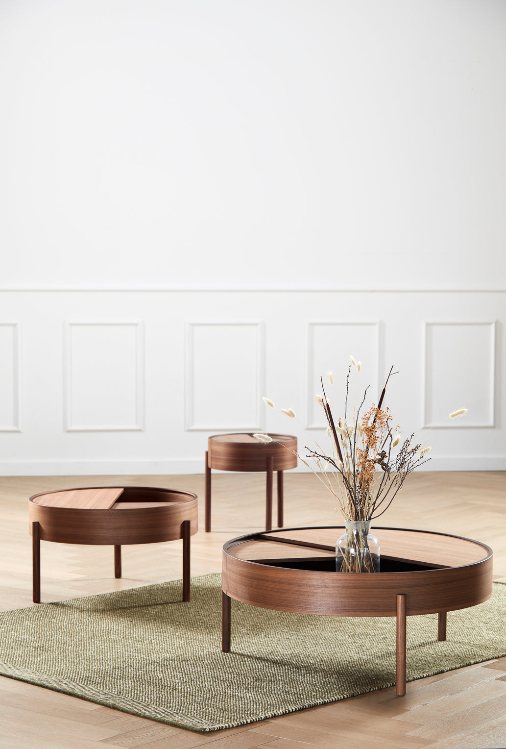 Arc Sófaborð - Valhneta 66 cm