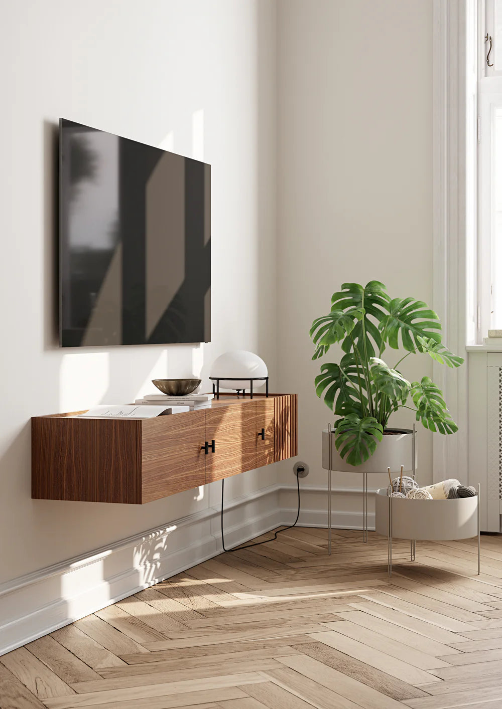 Array Skenkur (vegghengdur) - Valhneta 150 cm