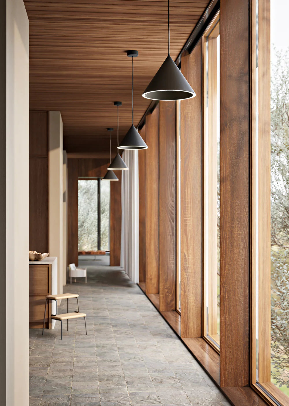 Annular loftljós Svart (Small)