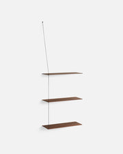 Stedge Vegghilla (3 hillur) - Reykt Eik 60 cm