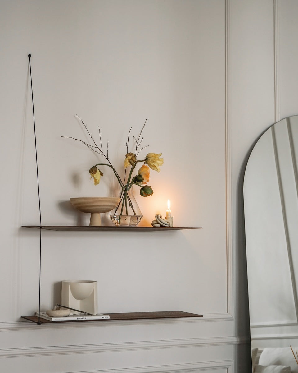 Stedge Vegghilla - Reykt Eik 60cm