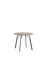 Tree borð Beige/svart 90 cm í þvermál