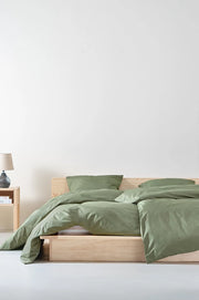 Zack Percale rúmföt, Græn - 150x210 cm