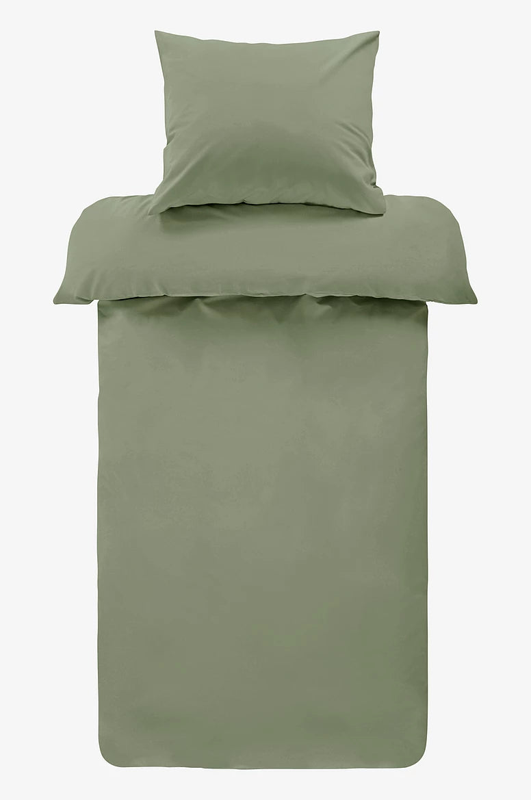 Zack Percale rúmföt, Græn - 150x210 cm