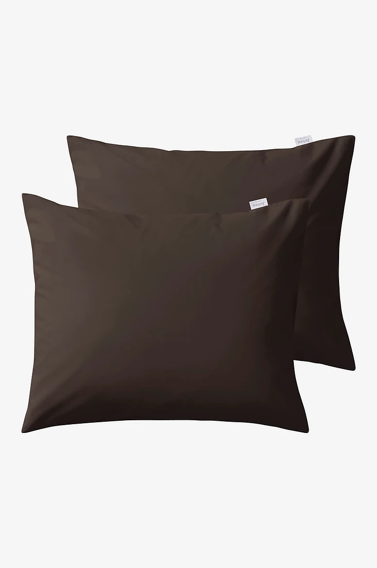 Zack Percale koddaver, 2 stk, Brúnt - 50 x 60 cm