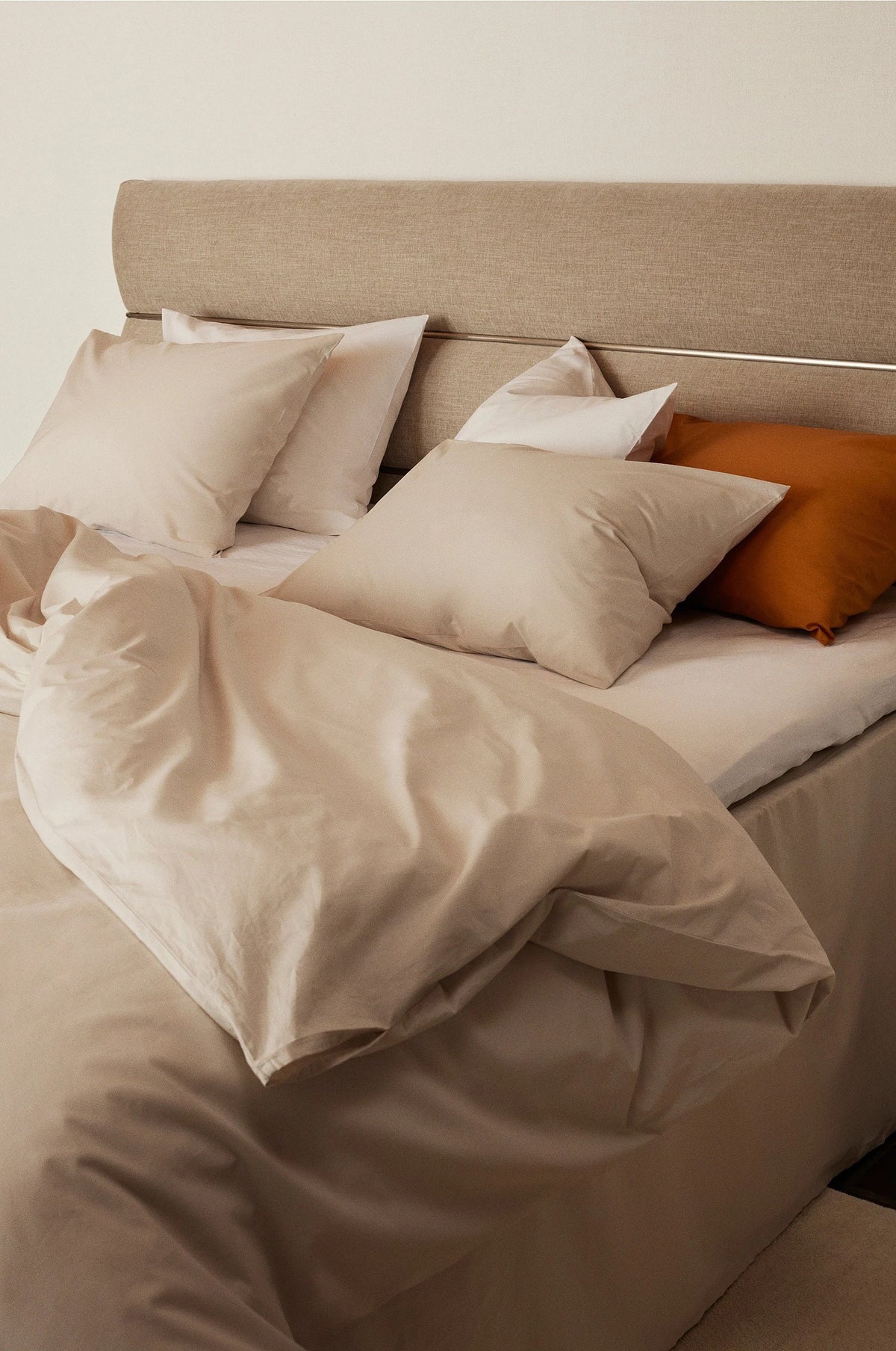 Zack Satin Rúmföt - 220x210 cm Beige