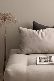 Candice Zip Púðaver, Beige - 60x40 cm