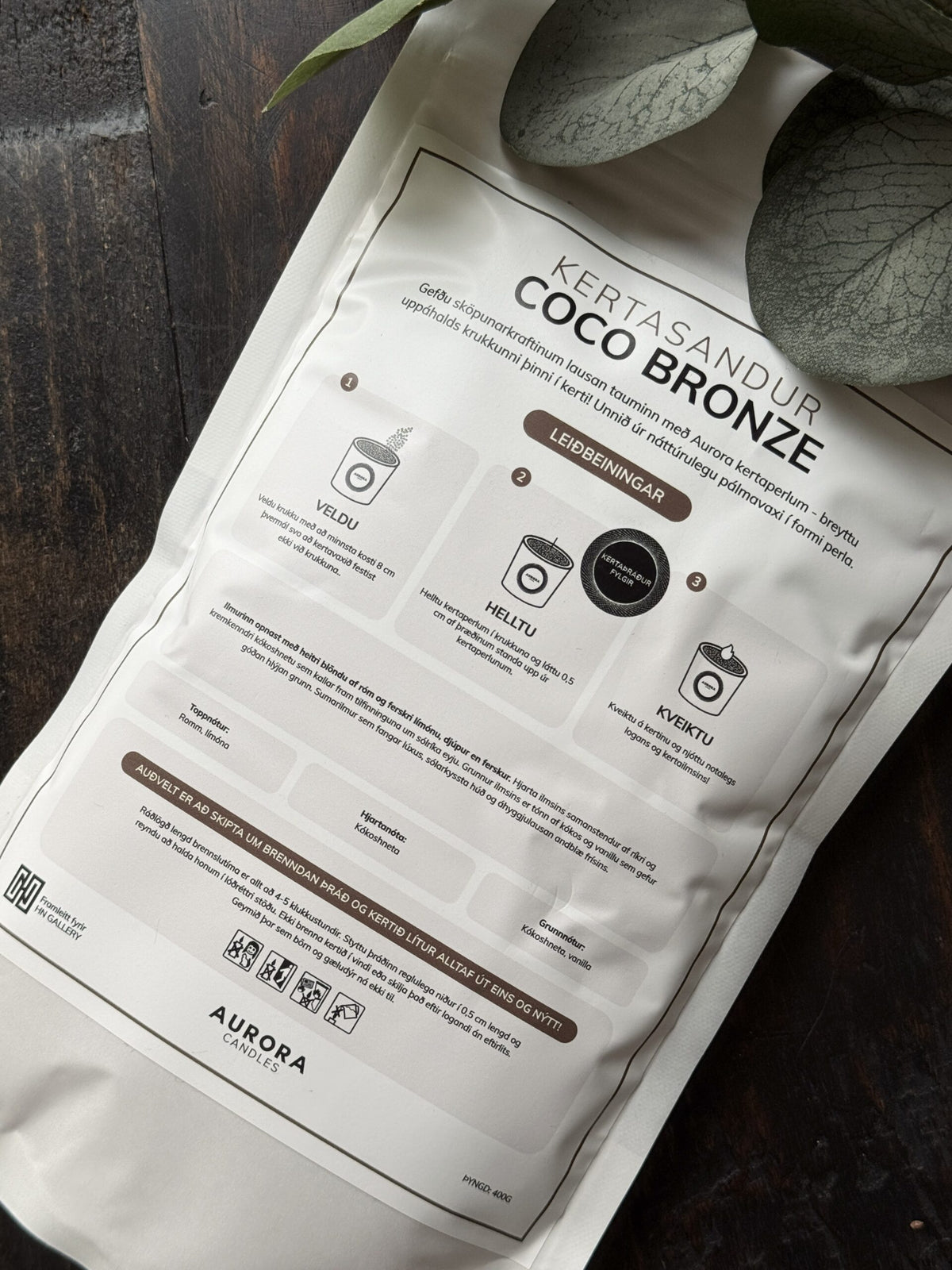 Kertasandur með ilm - COCO BRONZE
