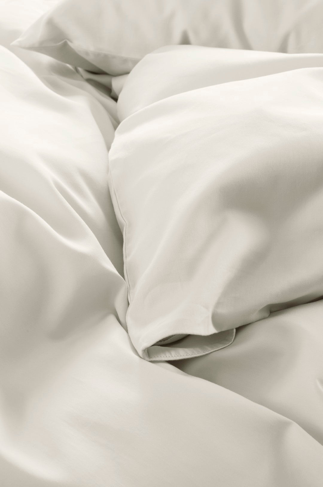Zack Satin Rúmföt - 150x210 cm Beige