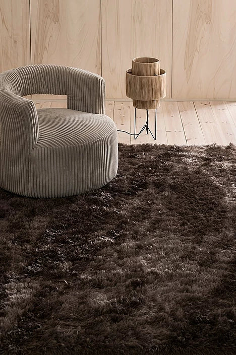Potenza loðin gólfmotta - Brún