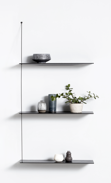 Stedge Vegghilla - Svört Eik 60cm