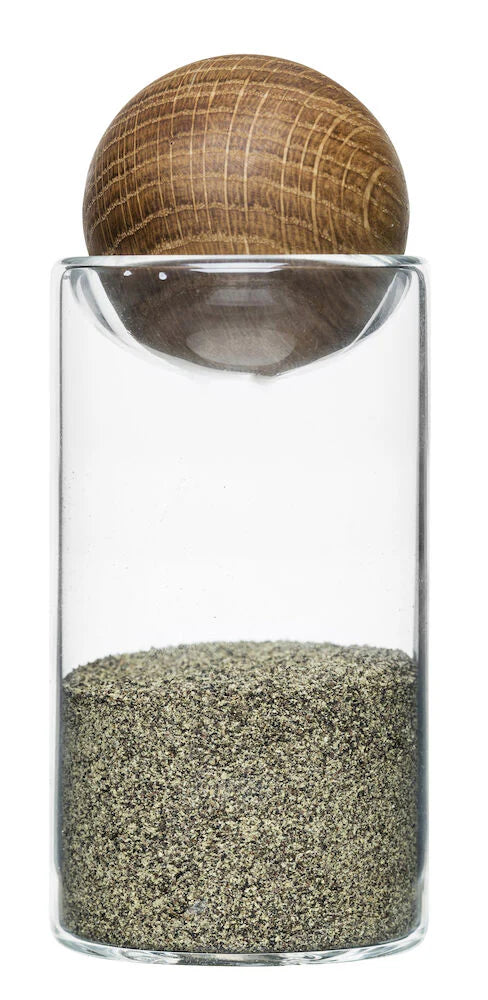 Nature salt- og piparsett með eikar tré tappa