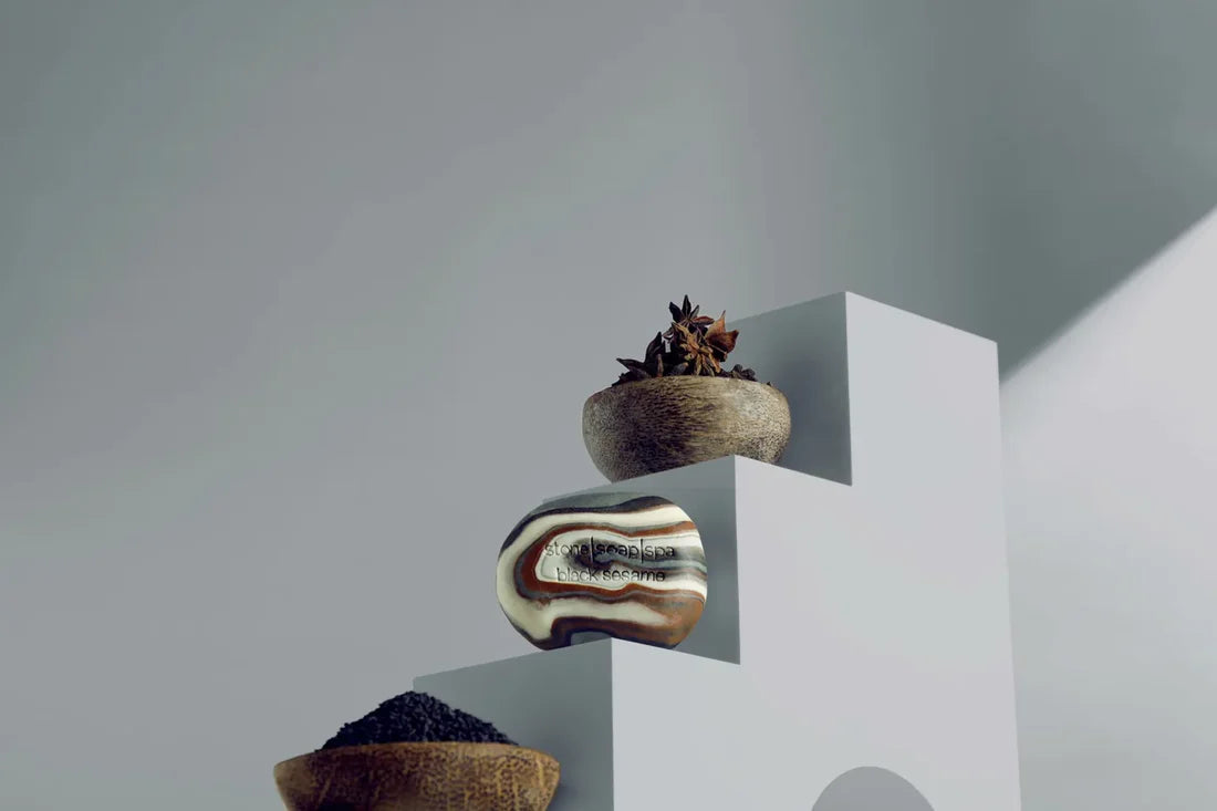 Stone soap spa Sápa - Black sesam