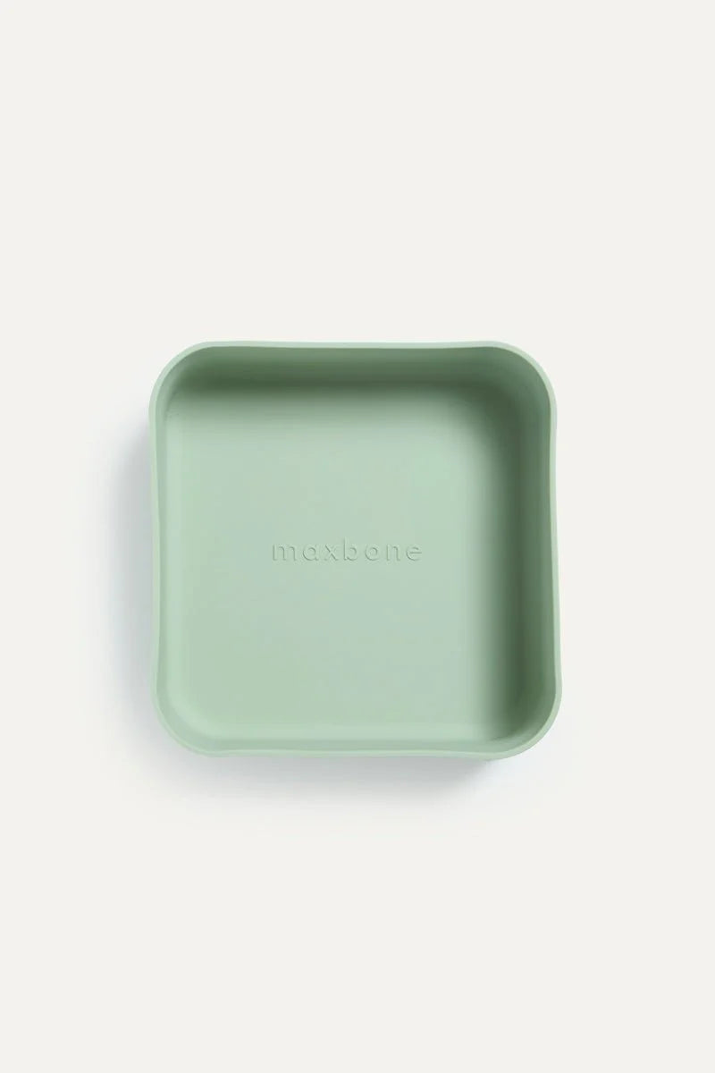 Square Bowls matarskálar og motta, Myntugrænt