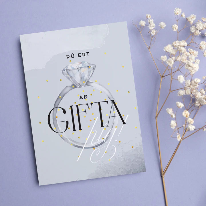 Tækifæriskort- Þú ert að gifta þig!