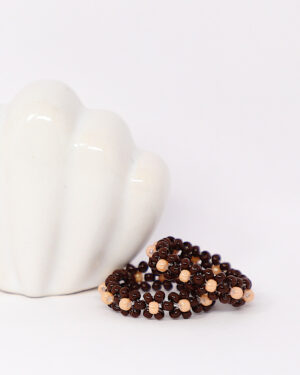 Blómahringur - Dökkbrúnn & Ljósbrúnn