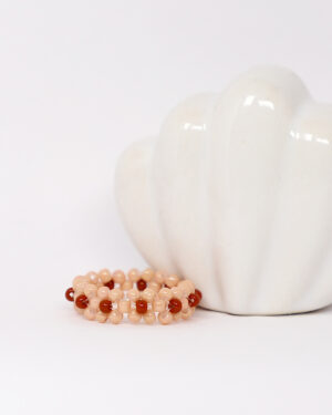 Blómahringur - Ljósbrúnn & Brúnn