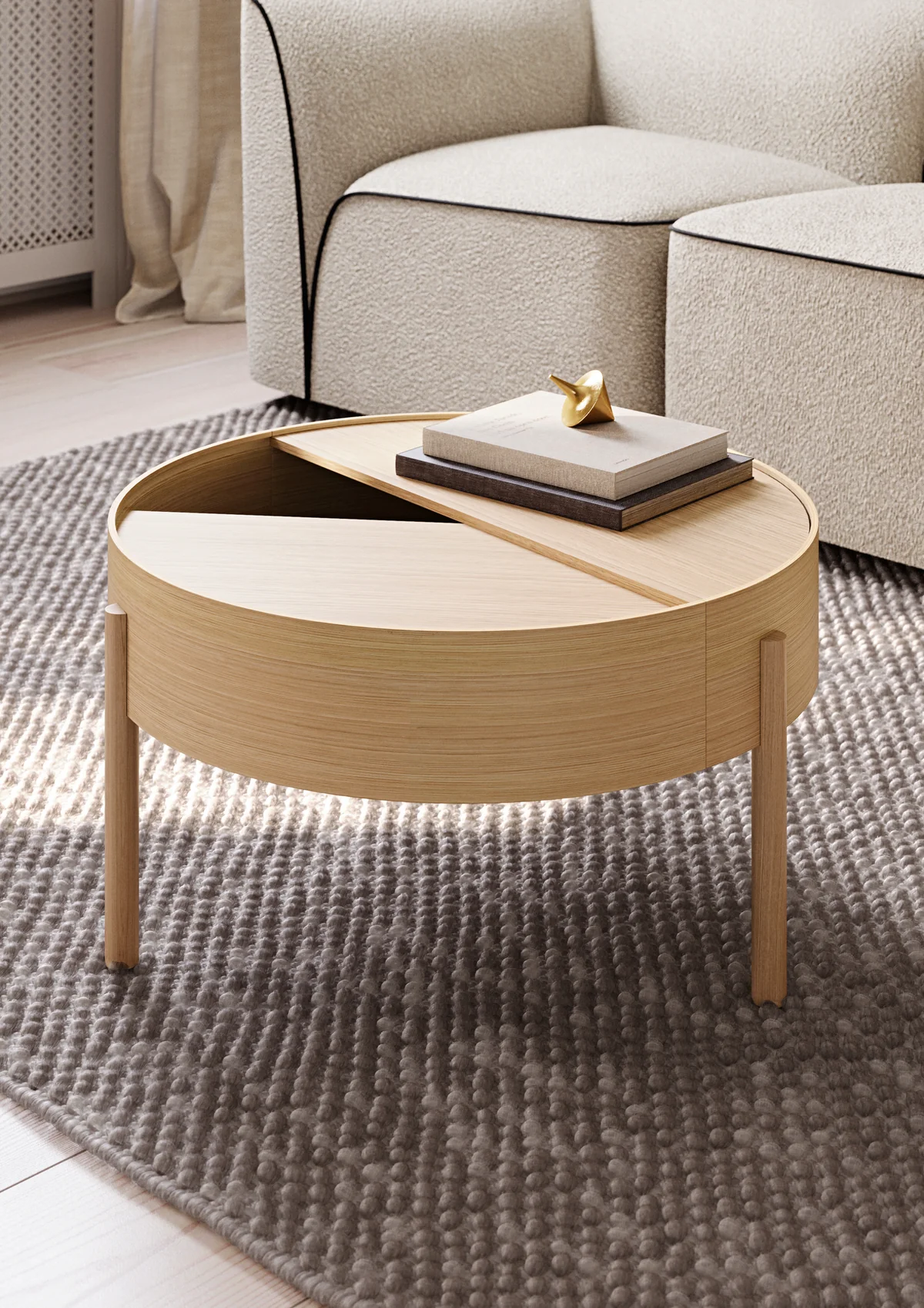 Arc Sófaborð - Olíuborin Eik 66 cm - Image 7