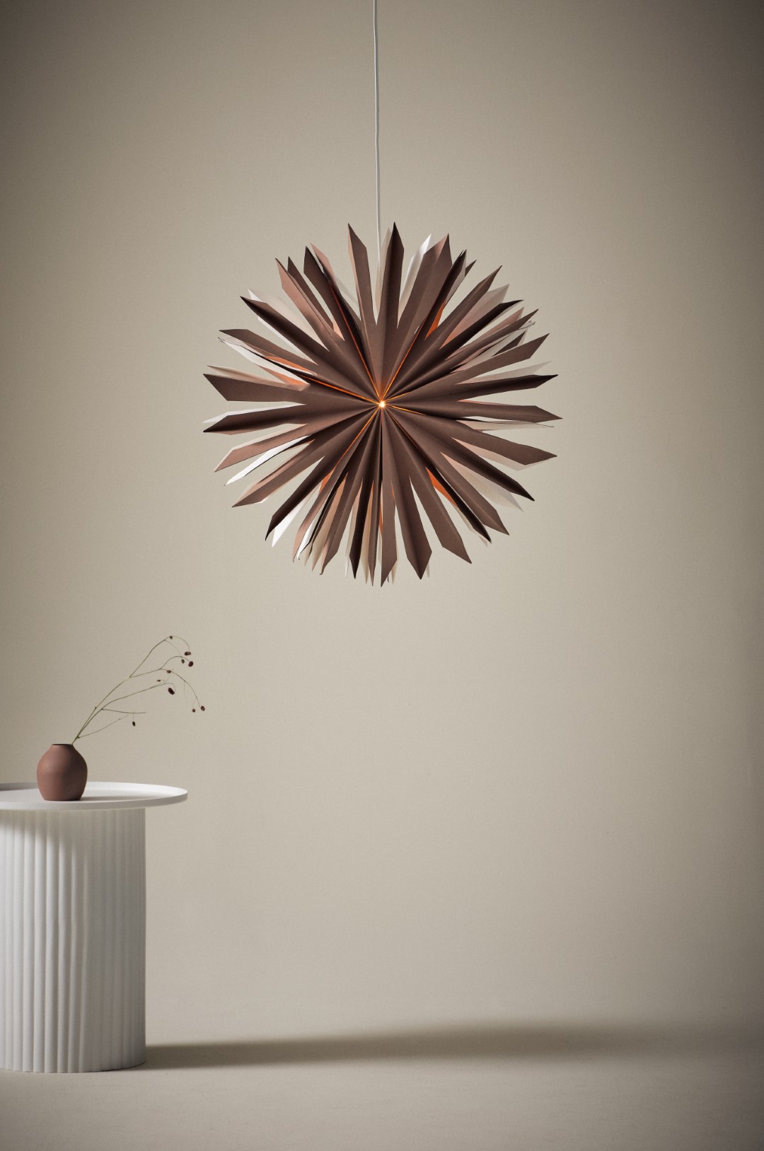 2f1- Sirius Jólastjarna - Brún 60 cm