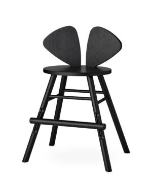 Mouse Stóll - Junior Svartur