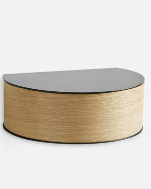 Wallie Náttborð/Hilla - Eik/svart