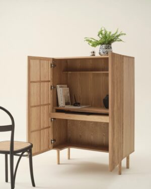 Sion Skrifborð/Skápur - Askur