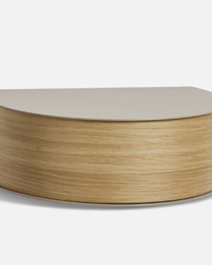 Wallie Náttborð/Hilla - Eik/Beige