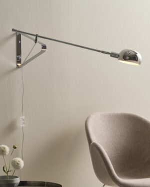 Lincon Vegglampi - Króm