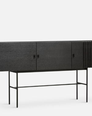 Array Skenkur - Svartmáluð Eik 180 cm