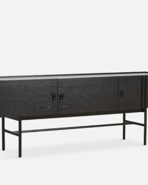 Array Skenkur - Svartmáluð Eik 150 cm